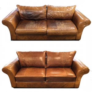 Leather furniture cleaning service